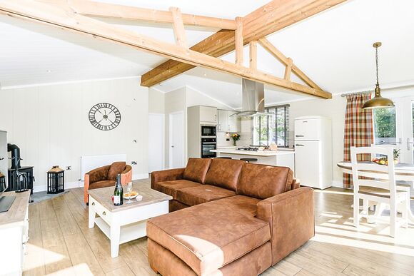 Walpole Log Burner - Keswick Reach Lodge Retreat, Bewaldeth, Keswick