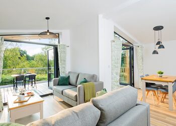 Valley Lake Front 2 bed Hot Tub Pet (sleeps 4) - Lakeview Manor Lodges, Dunkeswell, Honiton