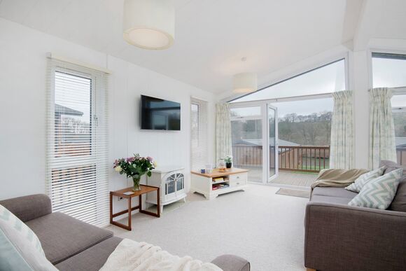 Lake View 2 bedroom lodge with hot tub (sleeps 4) - Lakeview Manor Lodges, Dunkeswell, Honiton