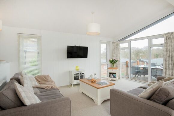 Lake View 3 bedroom lodge with hot tub (sleeps 6) - Lakeview Manor Lodges, Dunkeswell, Honiton