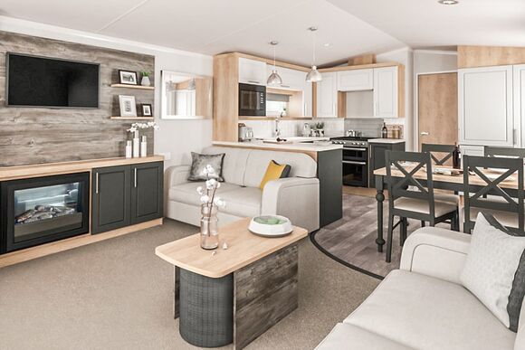 3 Bed Platinum Caravan with Hot Tub - Llanrhidian Holiday Park, Swansea