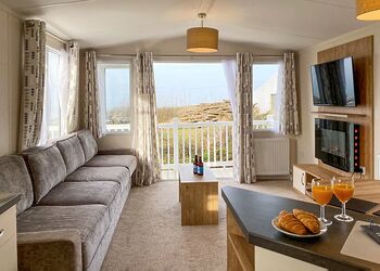 Sea View 2 Bed Hot Tub Holiday Caravan &ndash; Martinhoe - Lynmouth Holiday Retreat, Lynton