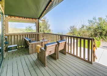 Sea View 2 Bed Hot Tub Safari TentKestrel - Lynmouth Holiday Retreat, Lynton