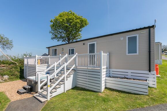 Sea View 2 Bed Hot Tub Holiday Caravan &ndash; Martinhoe - Lynmouth Holiday Retreat, Lynton