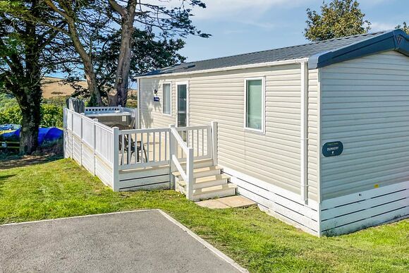 Sea View 2 Bed Hot Tub Holiday Caravan &ndash; Dunkery - Lynmouth Holiday Retreat, Lynton