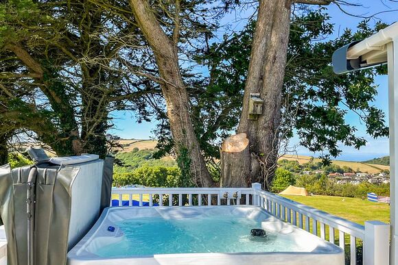 Sea View 2 Bed Hot Tub Holiday Caravan &ndash; Dunkery - Lynmouth Holiday Retreat, Lynton