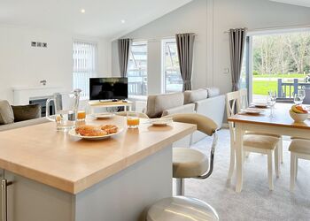 Woodland 2 Bed Hot Tub Holiday Lodge &ndash; Willow - Notter Bridge Holiday Park, Notter Bridge, Saltash