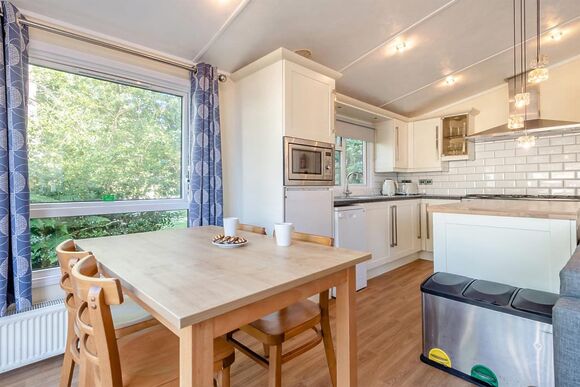 Superior Lodge with parking, ensuite & decking 4, Superior Lodge with parking, ensuite & decking P - Newquay Holiday Park, Newquay