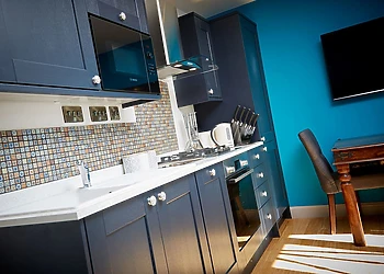 Fully appointed kitchen with dining area 