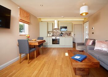 Spacious open-plan design 