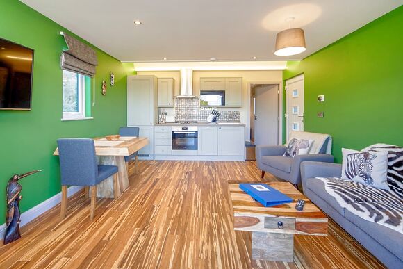 Stylish open-plan living space