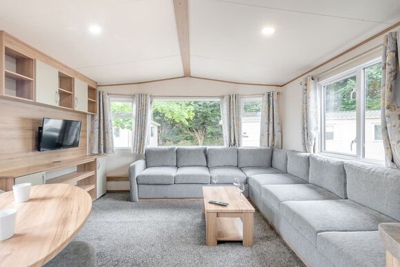 Gold Caravan with decking - Brynowen, Aberystwyth, Cardiganshire