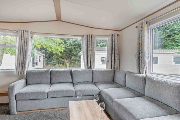 Gold Caravan with decking - Brynowen, Aberystwyth, Cardiganshire
