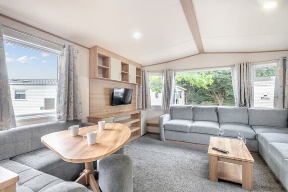 Gold Caravan with ensuite & decking, Gold Caravan with ensuite & decking P - Brynowen, Aberystwyth, Cardiganshire