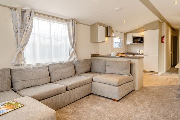 Gold Caravan with parking & decking - Coopers Beach, Mersea Island, Colchester