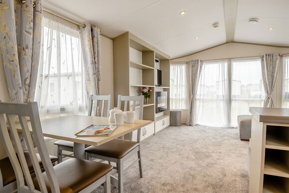 Gold Caravan with parking & decking - Coopers Beach, Mersea Island, Colchester