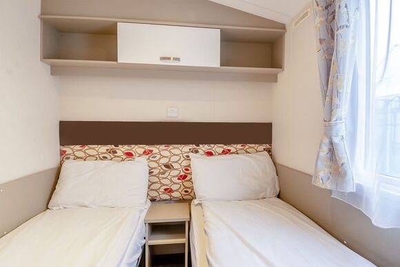 Gold Caravan with parking & decking - Coopers Beach, Mersea Island, Colchester