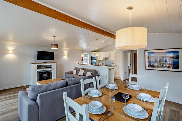 Deluxe 2 Bed Lodge, Slps 4. With parking, ensuite, decking, lake view - Fallbarrow, Bowness-on-Windermere