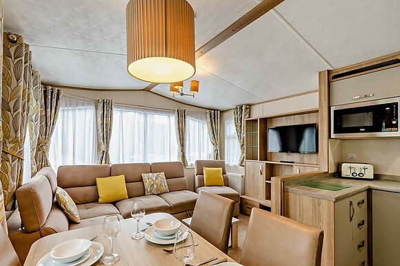 Bronze 2 Bedroom Caravan, Sleeps 6. With decking P - Heacham Beach, Heacham