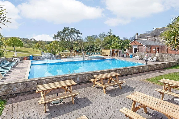 Outdoor heated pool