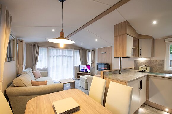 Gold Premium 3 Caravan slps 8 decking, Gold Premium 3 Caravan slps 8 decking P, Gold Premium Caravan with parking & decking - Naze Marine, Walton-on-the-Naze 