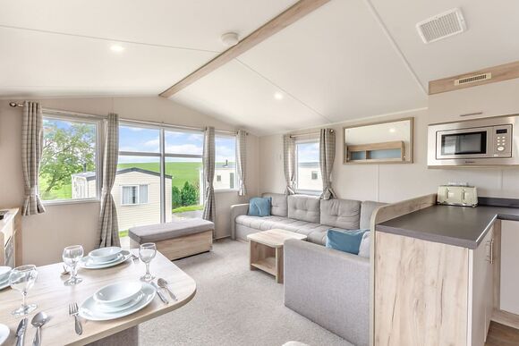 Silver Caravan with decking, Silver Caravan with decking P - Nodes Point, Ryde, Nr Bembridge