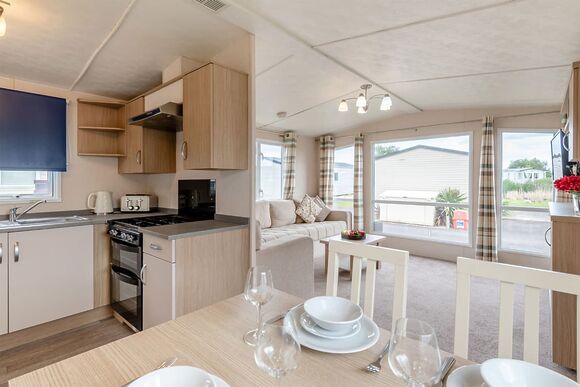 Gold Caravan with decking 6, Gold Caravan with decking 6 P - Romney Sands, New Romney