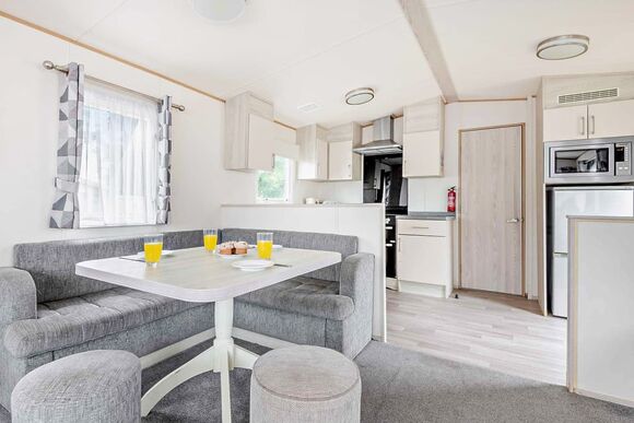 Gold 3 Bedroom Caravan, Sleeps 8. With parking & decking - Sandy Bay, Ashington