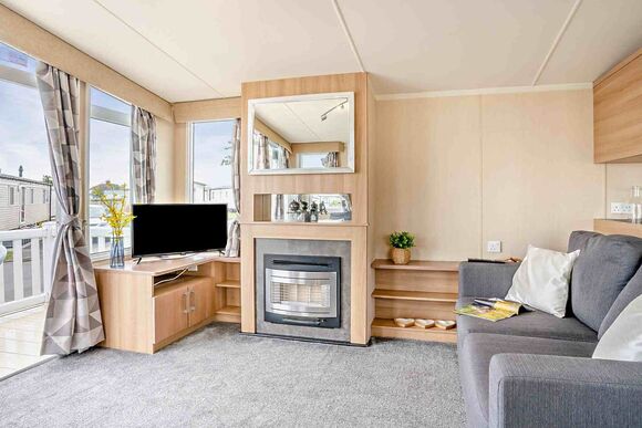 Gold Premium 2 Bedroom Caravan, Sleeps 6. With decking - Sandy Bay, Ashington