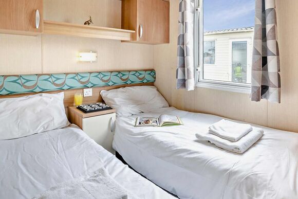 Gold Premium 2 Bedroom Caravan, Sleeps 6. With decking - Sandy Bay, Ashington