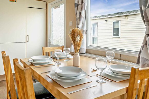 Gold Premium 2 Bedroom Caravan, Sleeps 6. With ensuite & decking - Sandy Bay, Ashington
