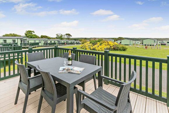 Gold Premium 3 Bedroom Caravan, Sleeps 8. With decking - Sandy Bay, Ashington