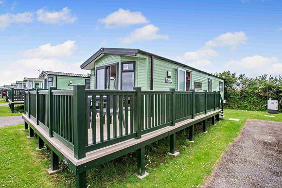 Gold Premium 3 Bedroom Caravan, Sleeps 8. With decking - Sandy Bay, Ashington