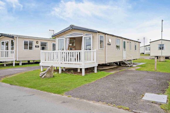 Gold Premium 3 Bedroom Caravan, Sleeps 8. With decking - Sandy Bay, Ashington