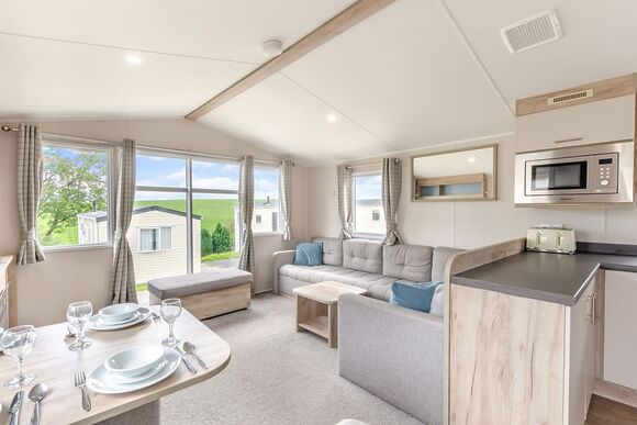 Silver Caravan with parking - Todber Valley, Gisburn, Ribble Valley