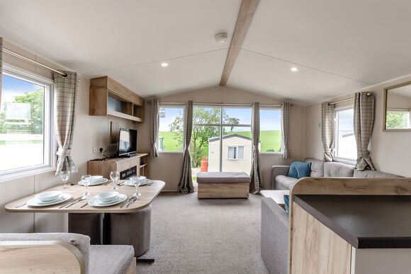 Silver Caravan with parking - Todber Valley, Gisburn, Ribble Valley