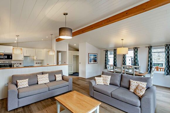 Deluxe Lodge with parking, ensuite & decking, Deluxe Lodge with parking, ensuite & decking P - Ty Mawr, Towyn