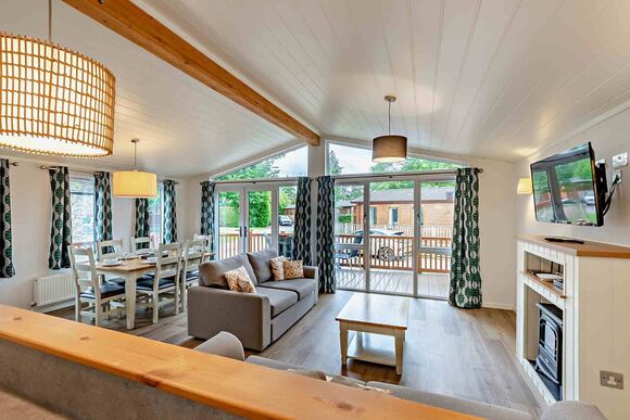 Deluxe Lodge with parking, ensuite & decking, Deluxe Lodge with parking, ensuite & decking P - Ty Mawr, Towyn