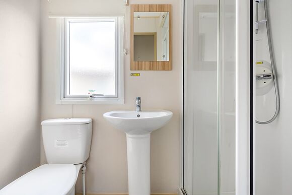 Silver Caravan with decking - Weeley Bridge, Clacton-on-Sea