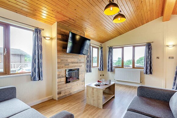 Deluxe 3 Lodge slps 6 parking, ensuite, decking - Whitley Bay, Whitley Bay, Tyne and Wear