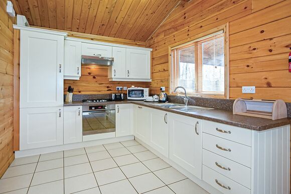 Badger Log Cabin 6 (Pet) - Quarry Walk Lodges, Freehay, Cheadle