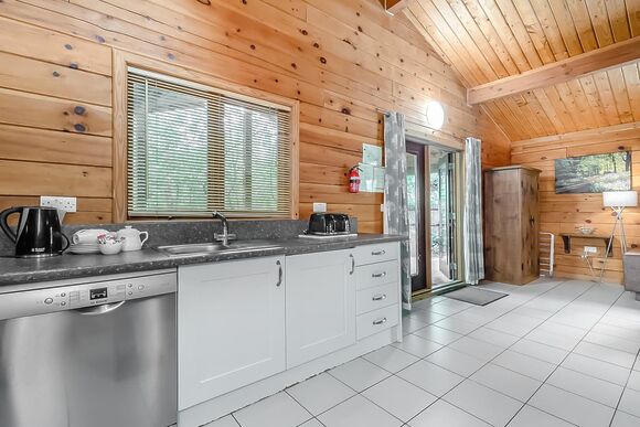 Badger Log Cabin 4 (Pet) - Quarry Walk Lodges, Freehay, Cheadle