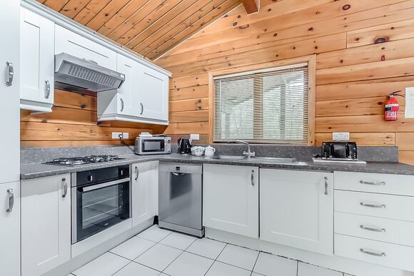 Badger Log Cabin 4 - Quarry Walk Lodges, Freehay, Cheadle