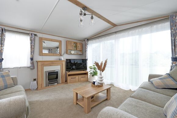 Premium Bluebell Caravan with Decking (Sleeps 4) - Wooler Riverside Holiday Park, Wooler