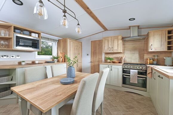Premium Bluebell Caravan with Decking (Sleeps 4) - Wooler Riverside Holiday Park, Wooler