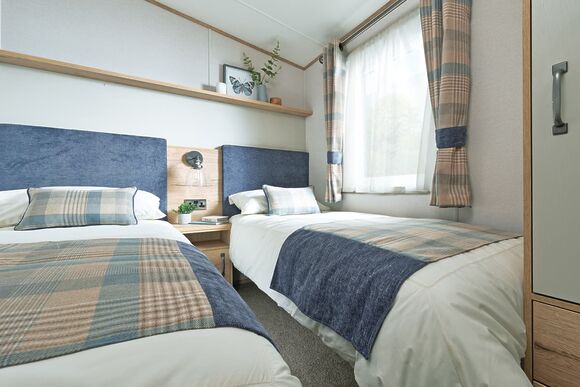Premium Bluebell Caravan with Decking (Sleeps 4) - Wooler Riverside Holiday Park, Wooler
