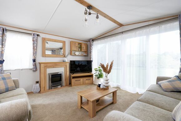 Premium Bluebell Caravan with Decking (Sleeps 6) - Wooler Riverside Holiday Park, Wooler