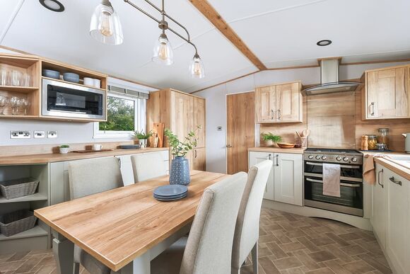 Premium Bluebell Caravan with Decking (Sleeps 6) - Wooler Riverside Holiday Park, Wooler