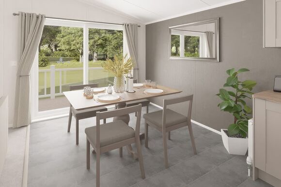 Superior Oak Lodge (Sleeps 6) - Wooler Riverside Holiday Park, Wooler