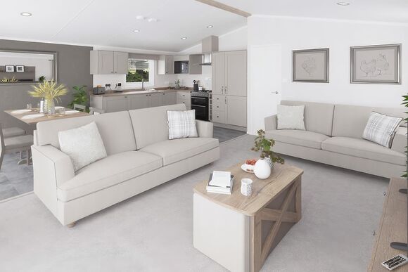 Superior Oak Lodge (Sleeps 6) - Wooler Riverside Holiday Park, Wooler